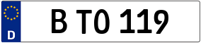 Truck License Plate